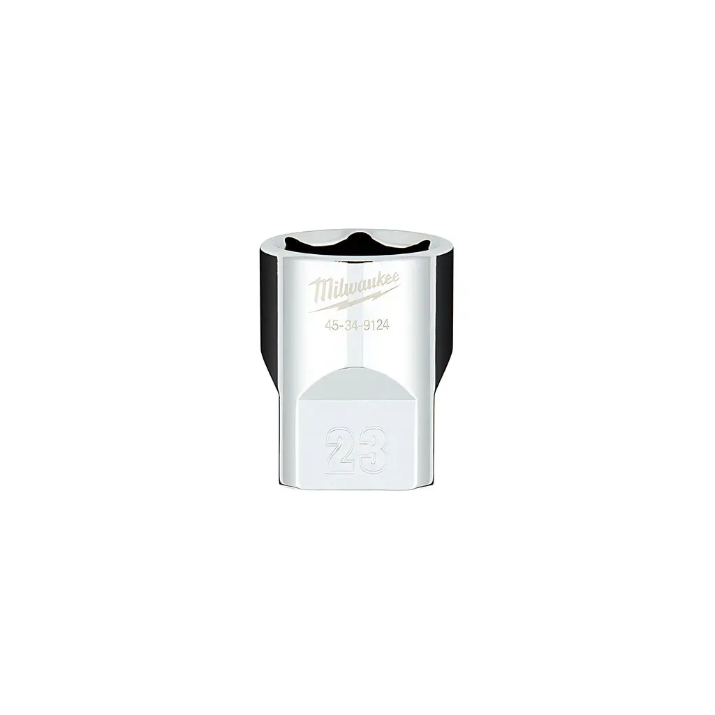 1/2 in. Drive 23MM Metric 6-Point Socket with FOUR FLAT™ Sides