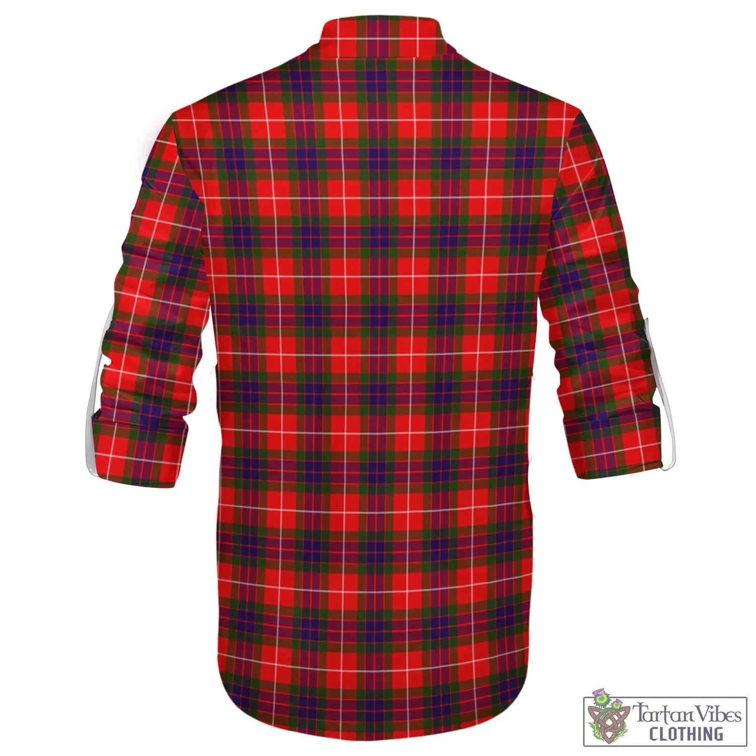 Abernethy Tartan Men's Scottish Traditional Jacobite Ghillie Kilt Shirt