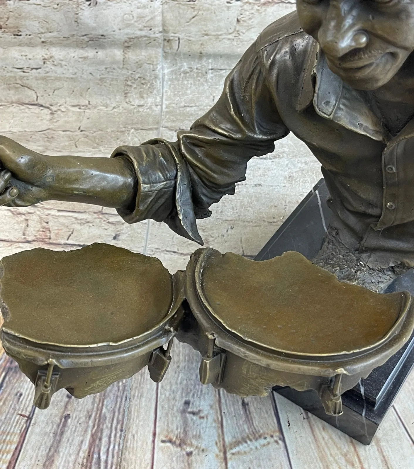 Art Decor Original Dwight Massive Clarinet Player Jazz Blue Song Bronze Sculpture