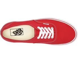 Authentic Core Classics Vans Sneakers, Red
