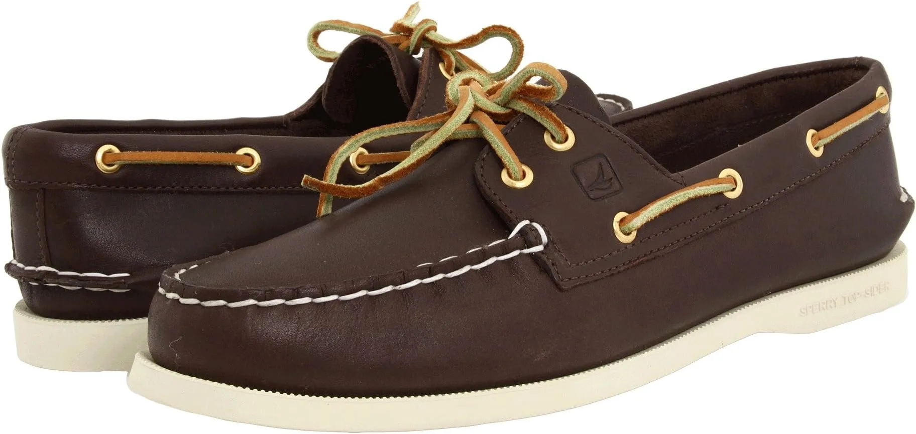 Authentic Original A/O 2 Eye Sperry boat shoes, brown