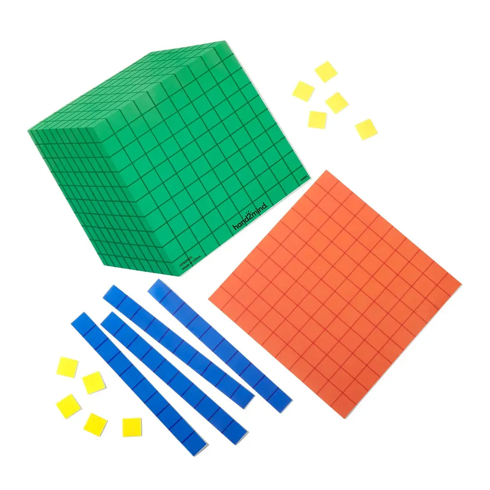 Base Ten Blocks Demonstration Clings: 112pc