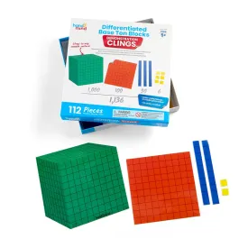 Base Ten Blocks Demonstration Clings: 112pc