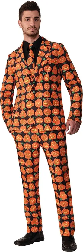 Forum Novelties Pumpkin Suit and Tie Adult Costume