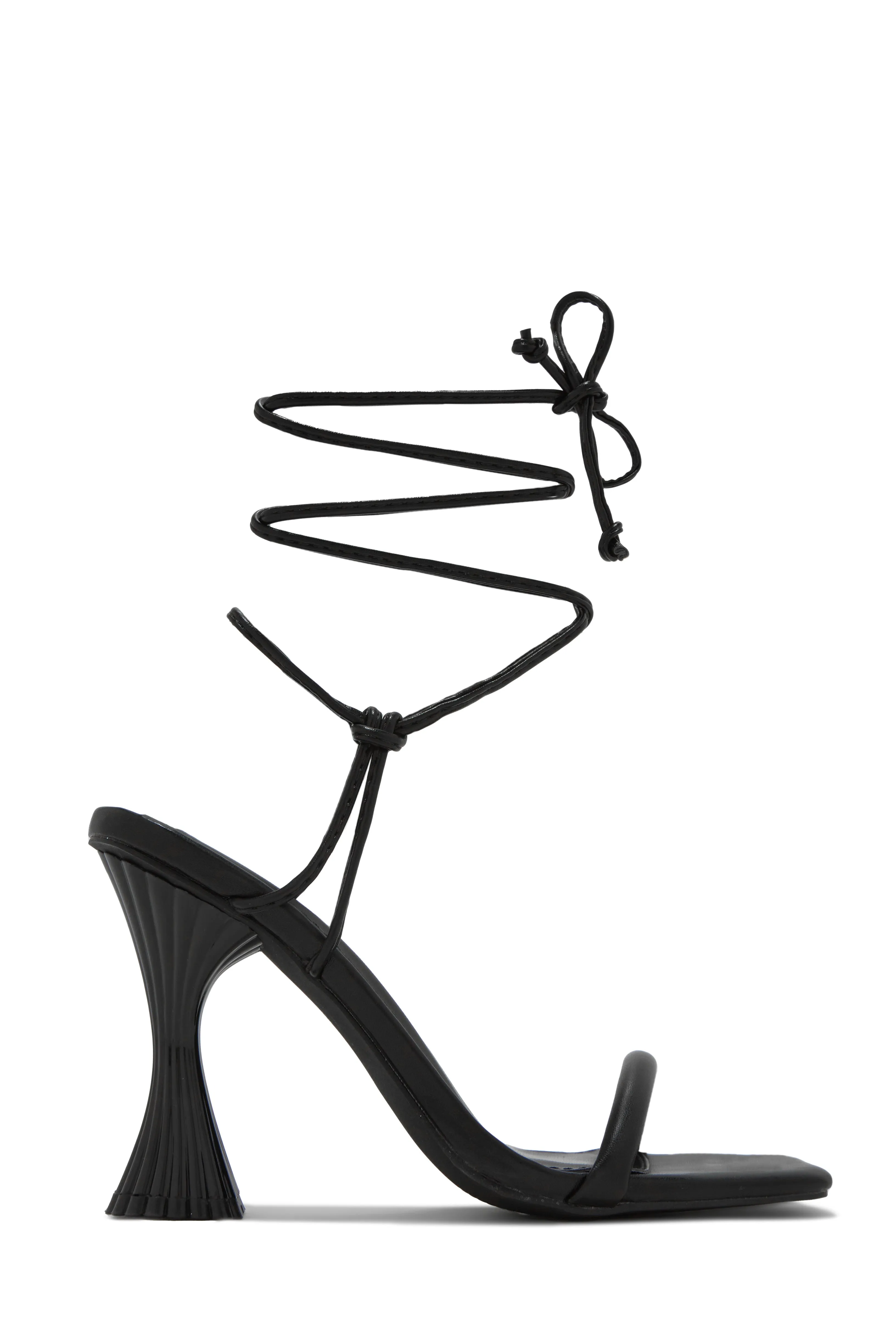 Idalia Lace Up Heels - White