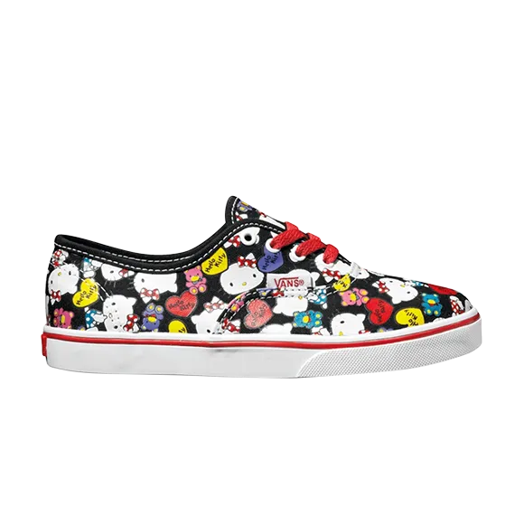 Kids Authentic Lo Pro Hello Kitty Vans Sneakers, Black