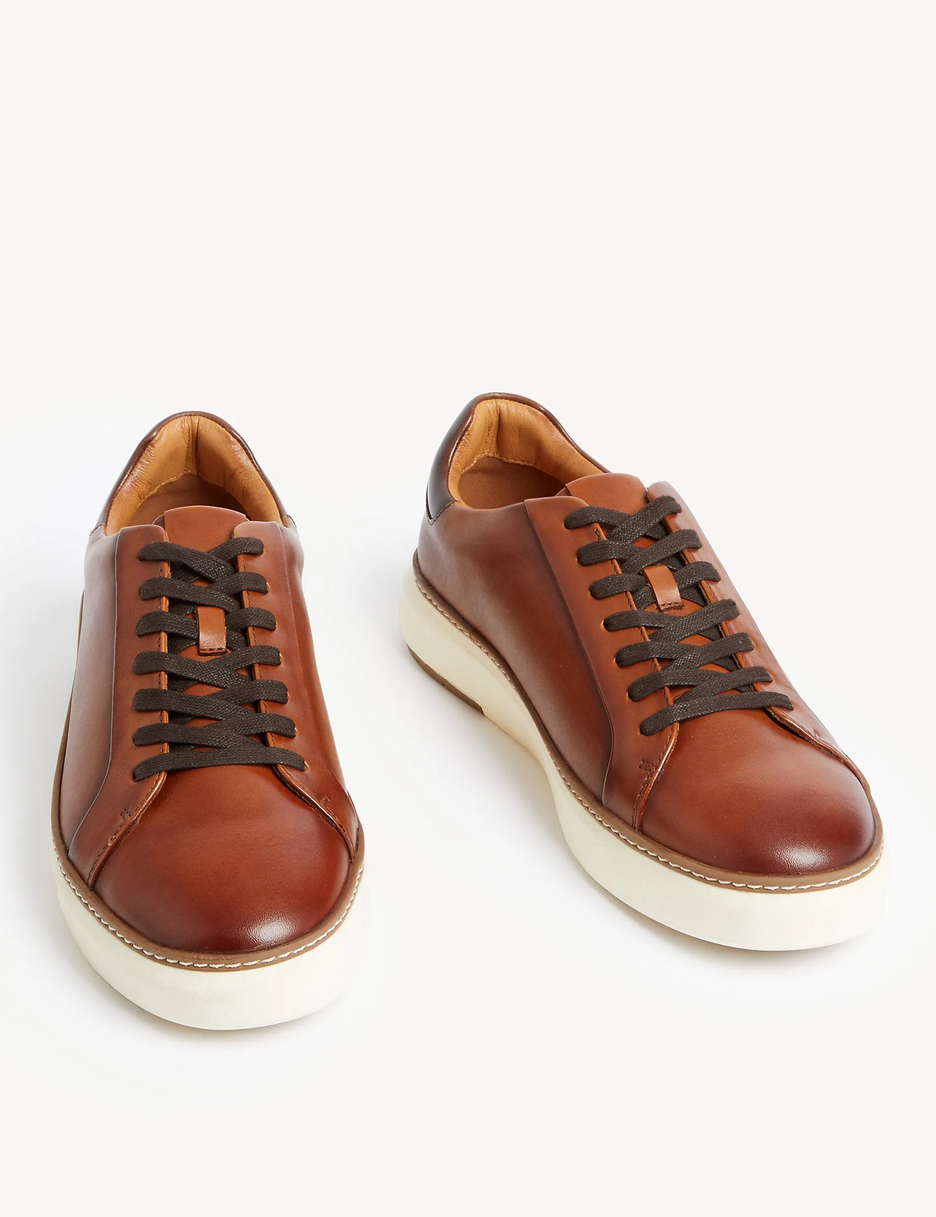 Marks & Spencer Airflex Leather Lace-Up Sneakers