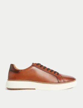 Marks & Spencer Airflex Leather Lace-Up Sneakers