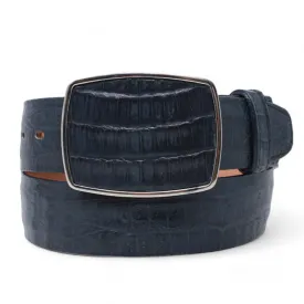 Men's Los altos Caiman Belly Cowboy Belt Navy Blue