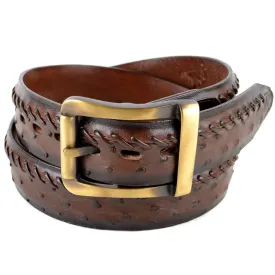 Men's Los altos Original  Ostrich Skin Casual Belt C230307