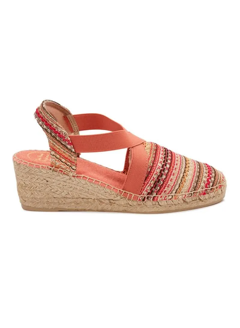 Multicolored Wedge Espadrille for Women - Terra-RK