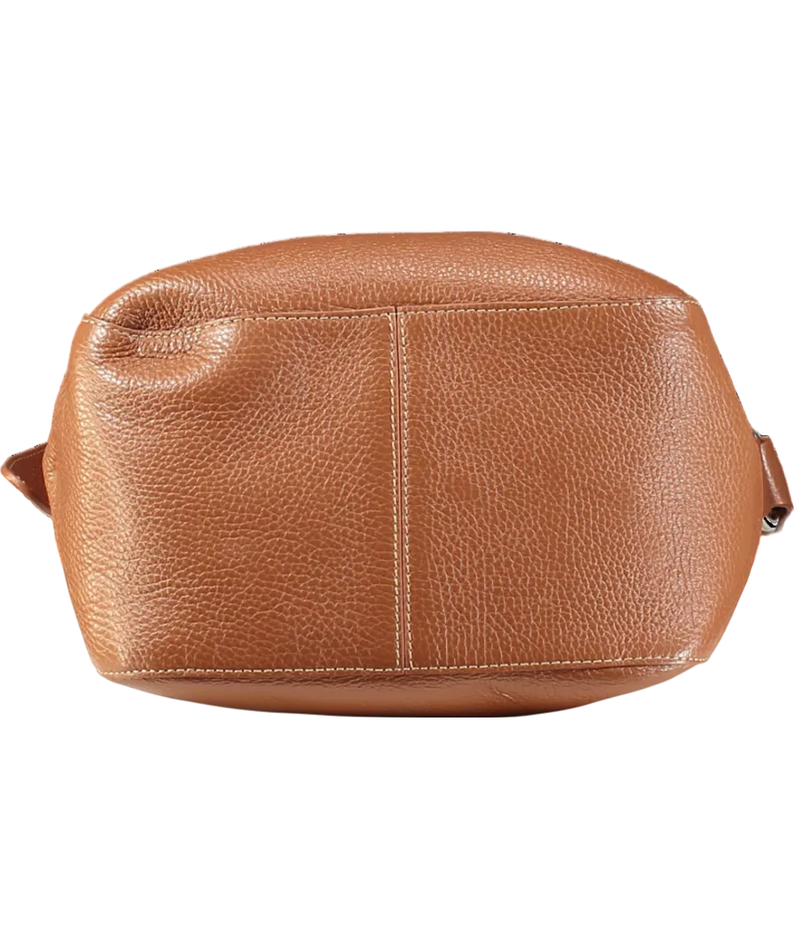 Ruskin Brown Luxury Italian Full Grain Leather The Bennet Bucket In Bracken