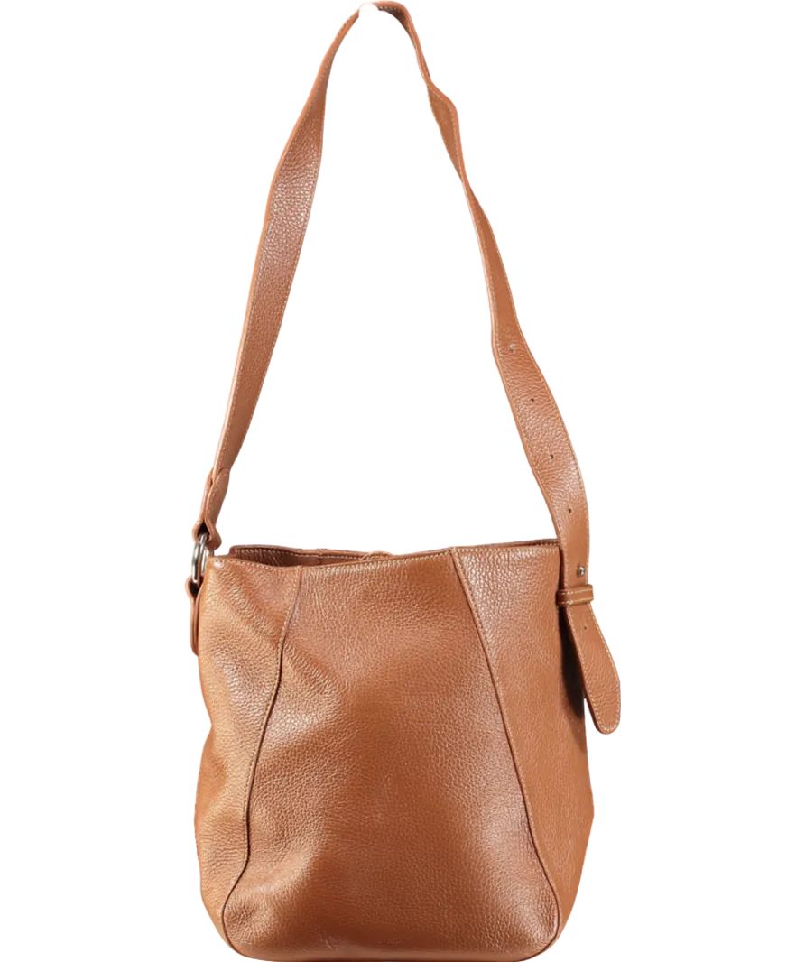 Ruskin Brown Luxury Italian Full Grain Leather The Bennet Bucket In Bracken
