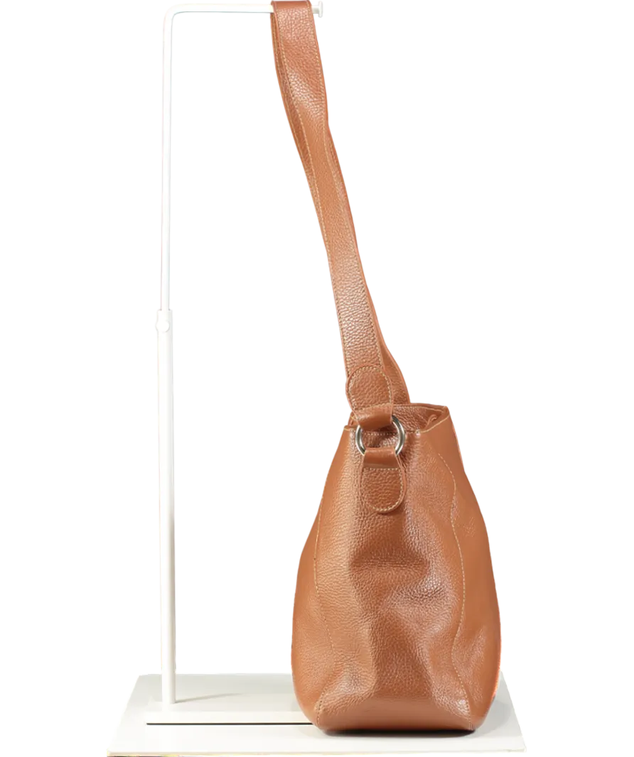 Ruskin Brown Luxury Italian Full Grain Leather The Bennet Bucket In Bracken