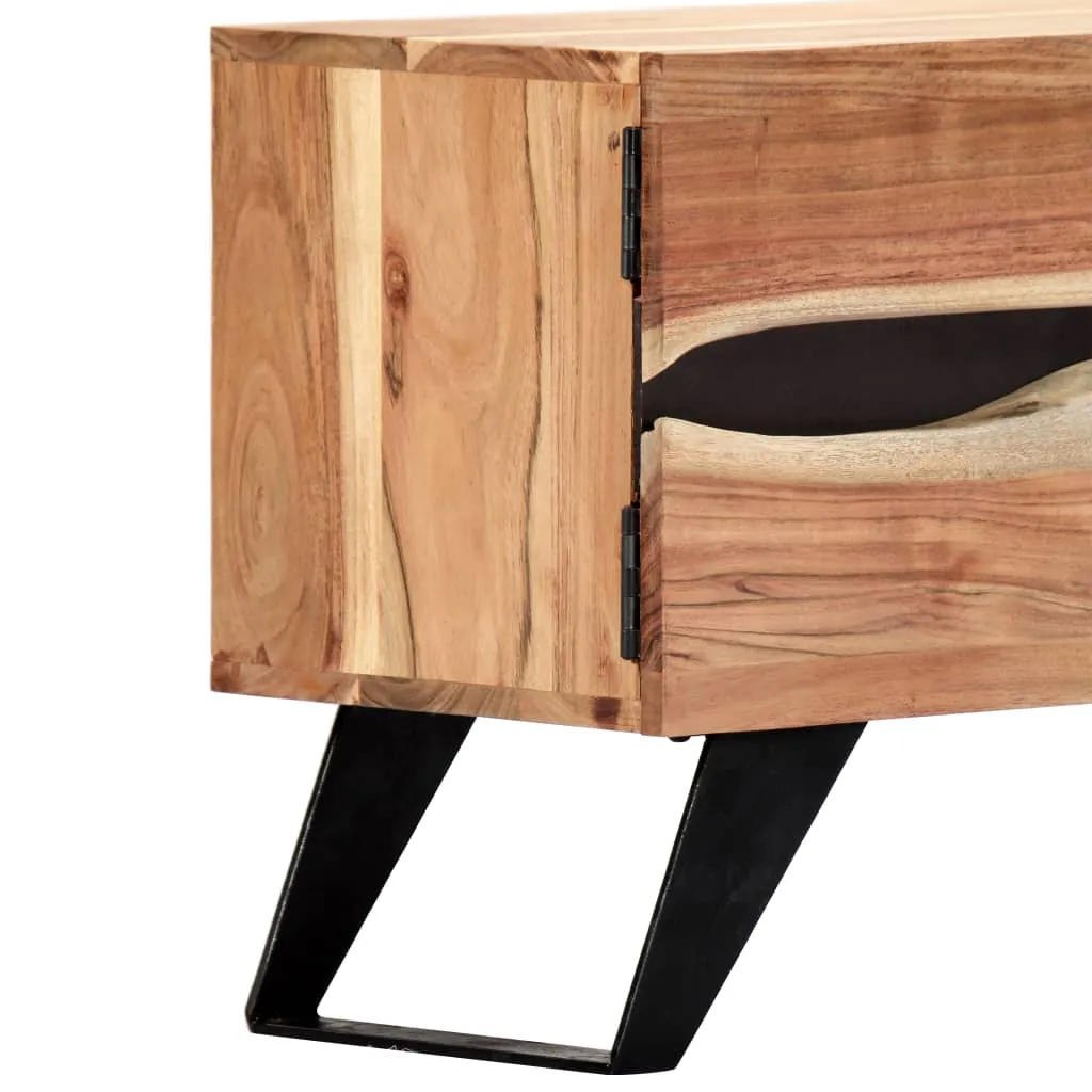vidaXL TV Cabinet 140x30x45 cm Solid Acacia Wood