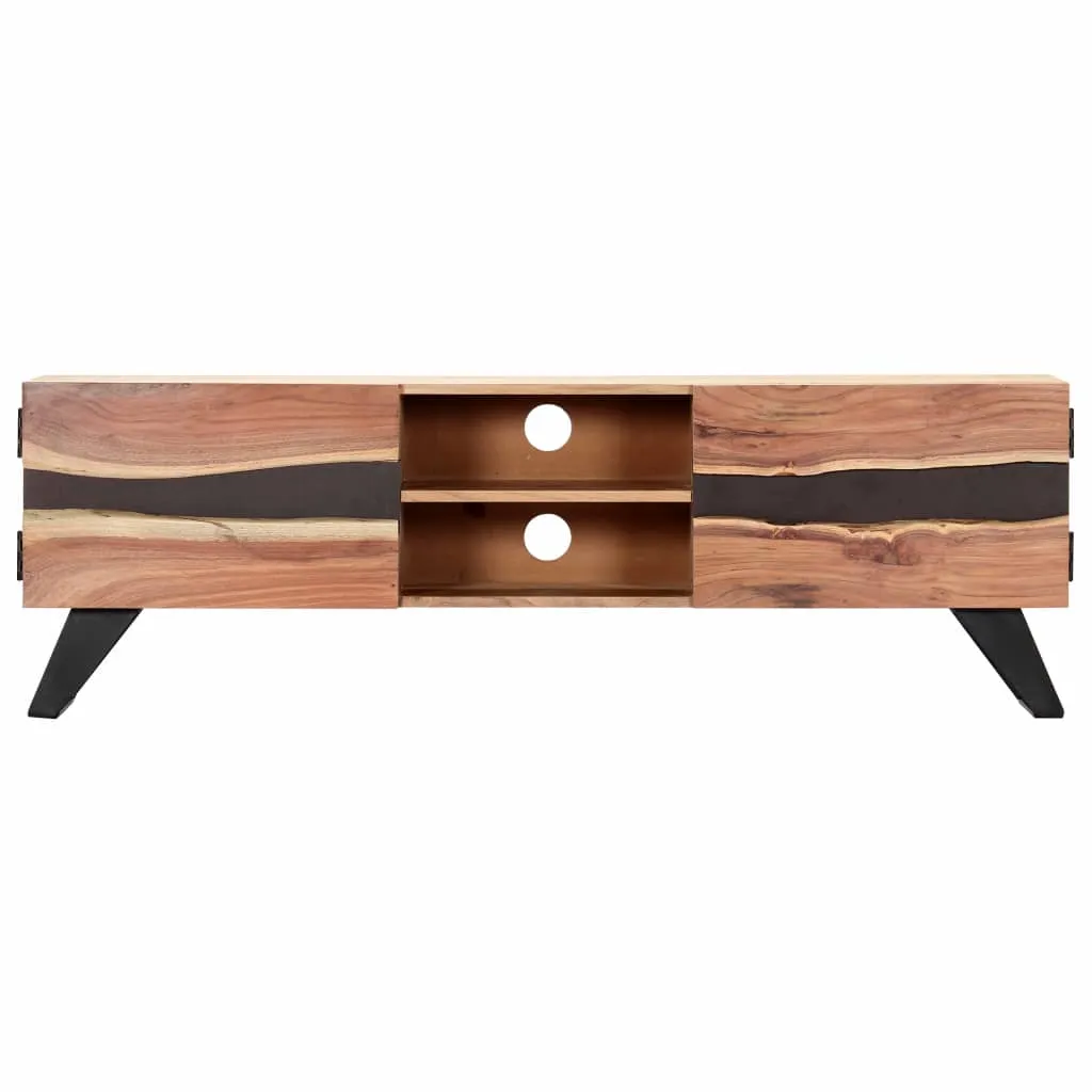 vidaXL TV Cabinet 140x30x45 cm Solid Acacia Wood