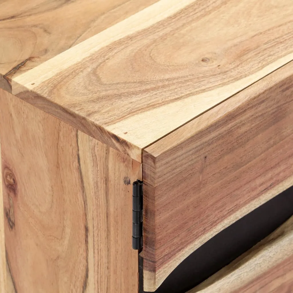 vidaXL TV Cabinet 140x30x45 cm Solid Acacia Wood