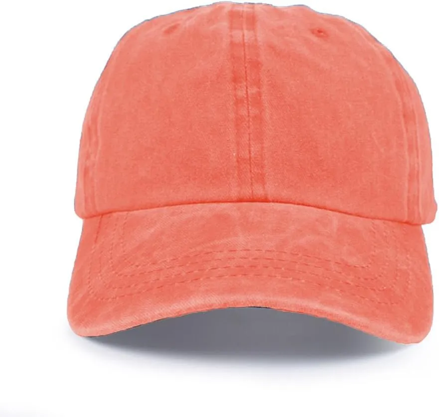 Vintage Baseball Cap for Men Women UPF50  Washed Cotton Low Profile Adjustable Distressed Golf Dad Hat