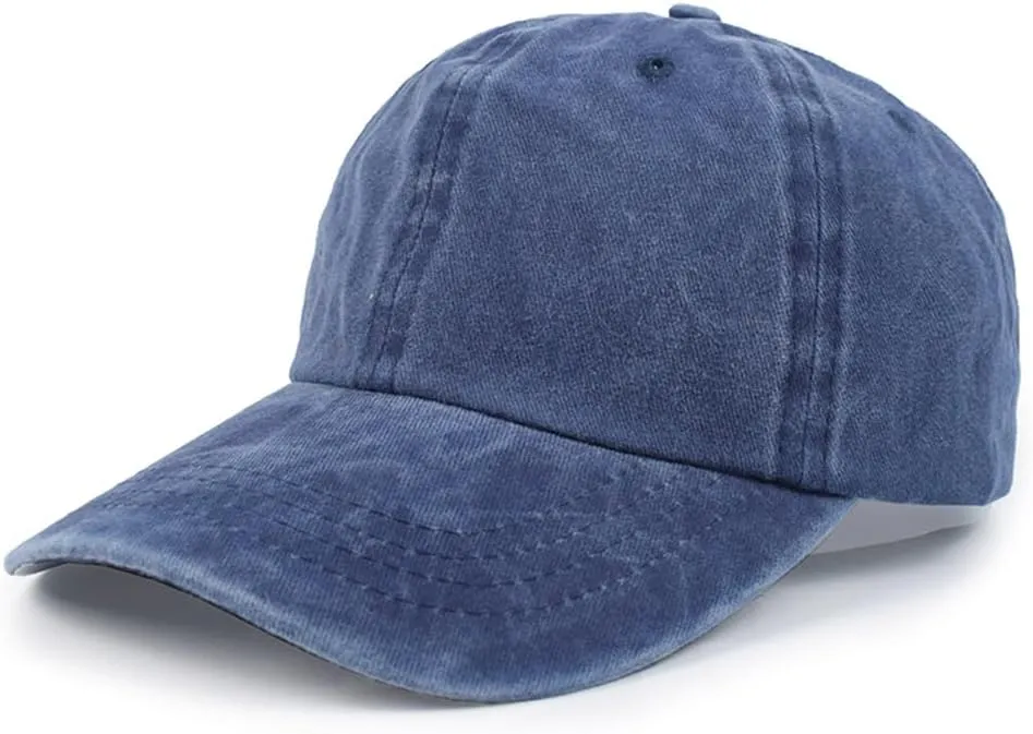 Vintage Baseball Cap for Men Women UPF50  Washed Cotton Low Profile Adjustable Distressed Golf Dad Hat